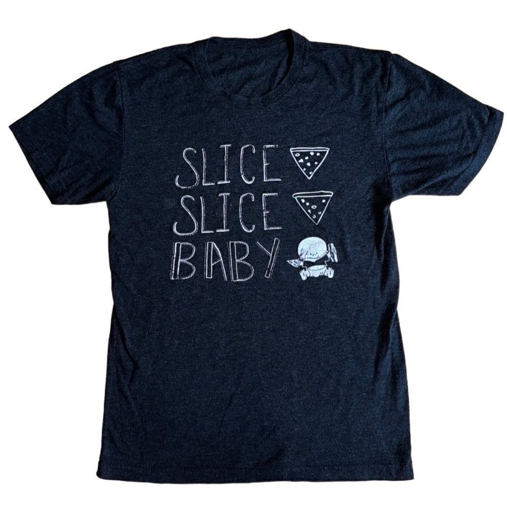 Fat Baby's Slice Slice Baby Hilton Head Island, SC T Shirt - Grey - Size Small